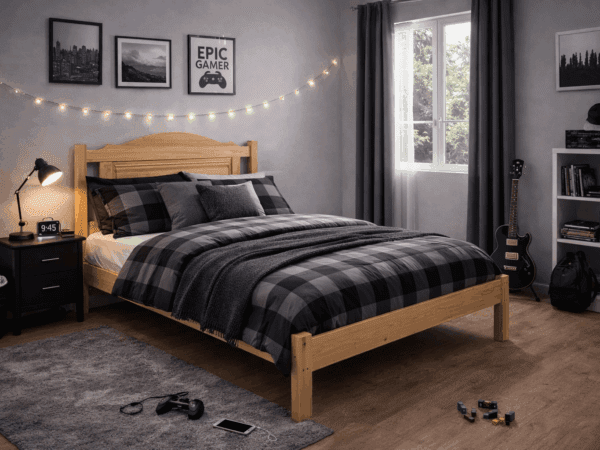 Solid Curved Headboard - Queen