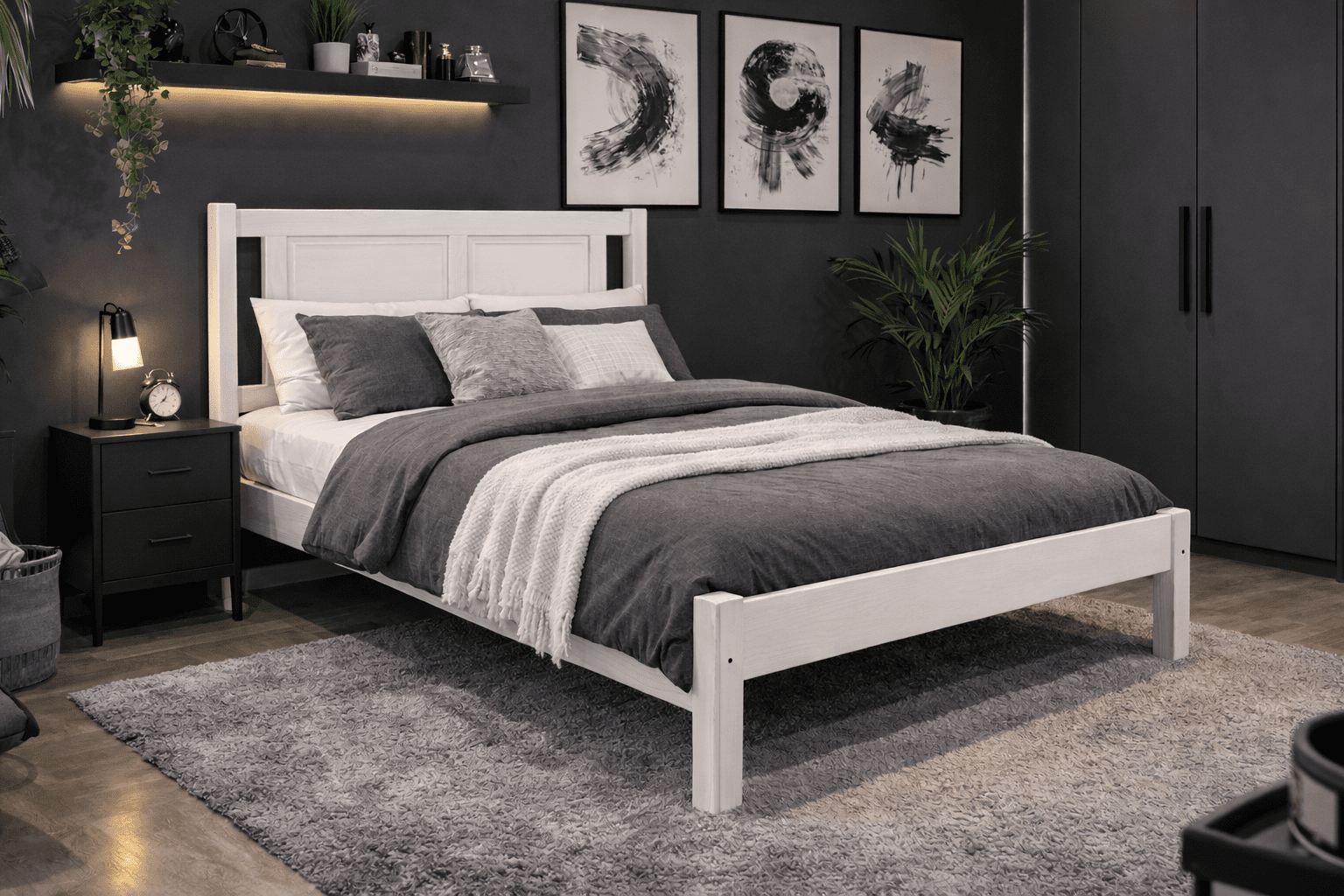 Solid Flat Bed - Queen
